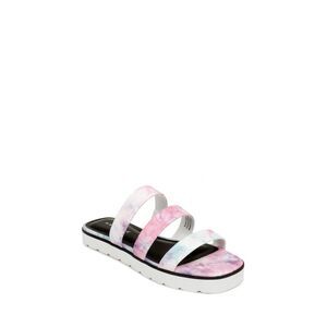RAMPAGE Womens Pink Ally Round Toe Platform Slip On Slide Sandals Shoes 11 M